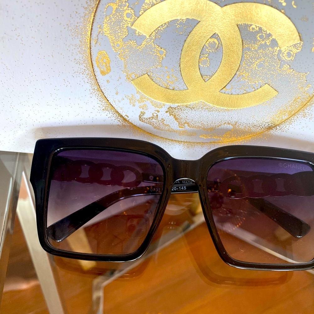 Authentic Oversized Chanel sunglasses! In excellent condition!